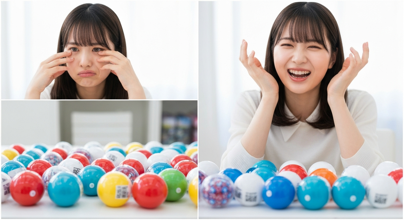 ガチャガチャ 同じのばかり なぜについて解説するどこでもナビの記事アイキャッチ画像